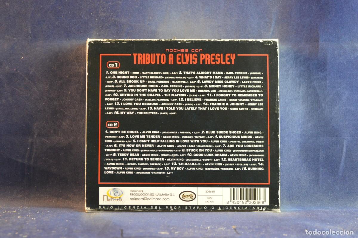 CDs de m&uacute;sica: NOCHES CON TRIBUTO A ELVIS PRESLEY - 2 CD - Foto 2