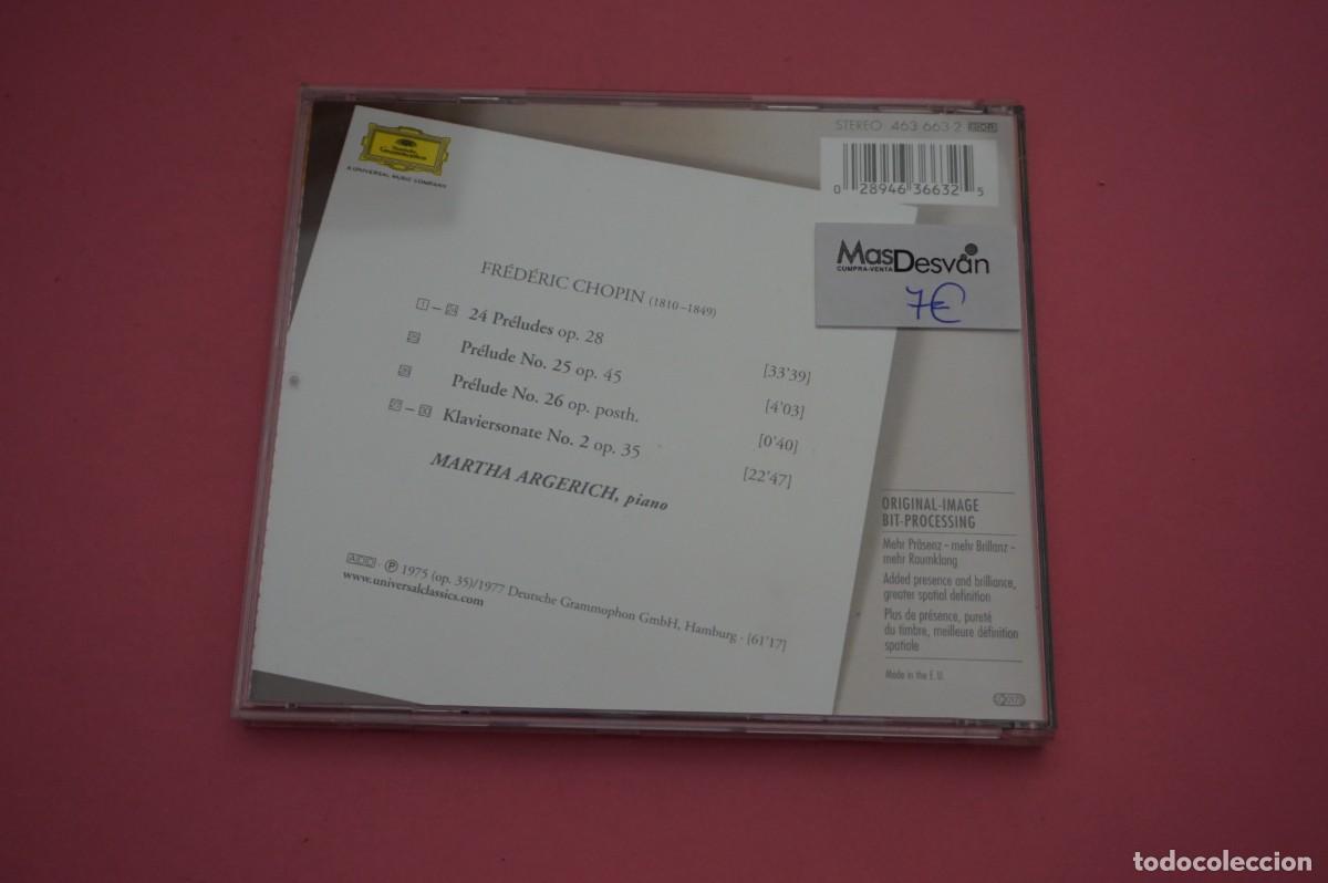 CDs de m&uacute;sica: CD - FREDERIC CHOPIN - MARTHA ARGERICH - Foto 3
