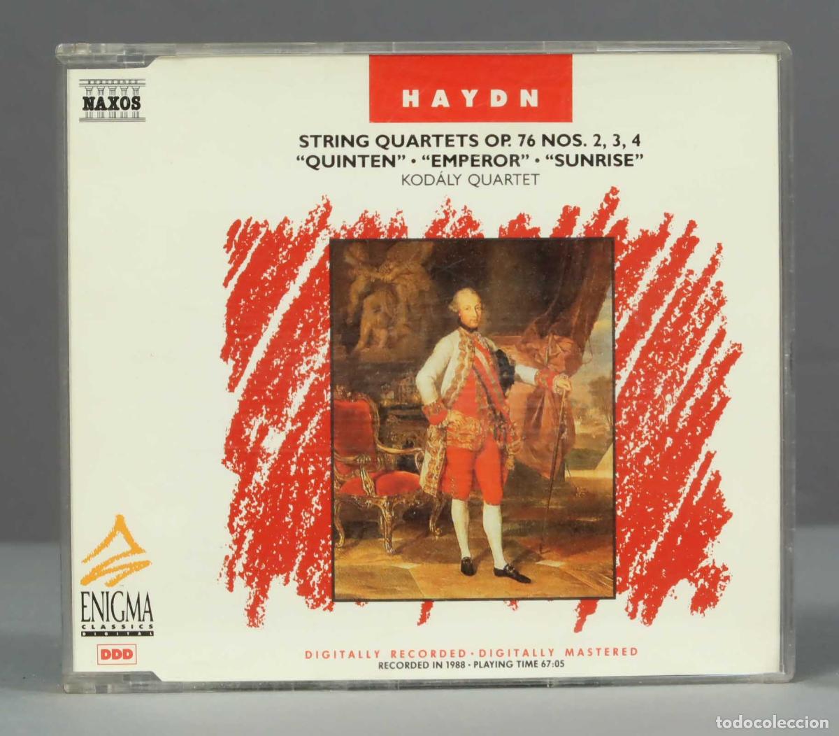 CDs de m&uacute;sica: CD. STRING QUARTETS OP 76. N 2,3,4. HAYDN - Foto 1