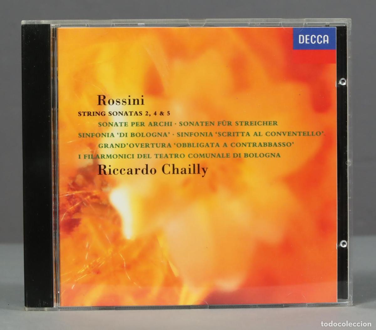 CDs de m&uacute;sica: CD. Rossini:String Sonatas 2,4,5. Rossini / Riccardo Chailly - Foto 1