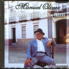 CDs de Música: MANUEL OLIVER / MEMORIA VIVA DE LOS CANTES DE TRIANA (CD PASARELA 1998)