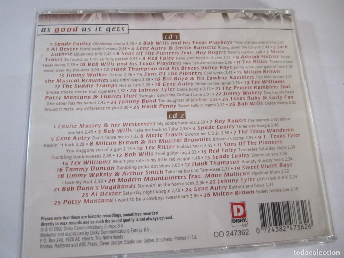 CDs de m&uacute;sica: doble cd as good as it gets western swing - Foto 4