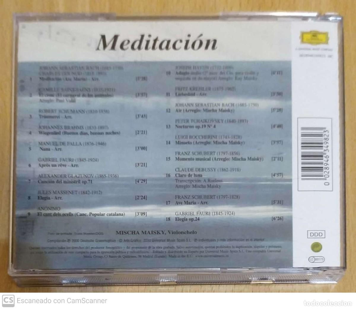 CDs de m&uacute;sica: Mischa Maisky (Meditation) CD 2000 - Foto 2