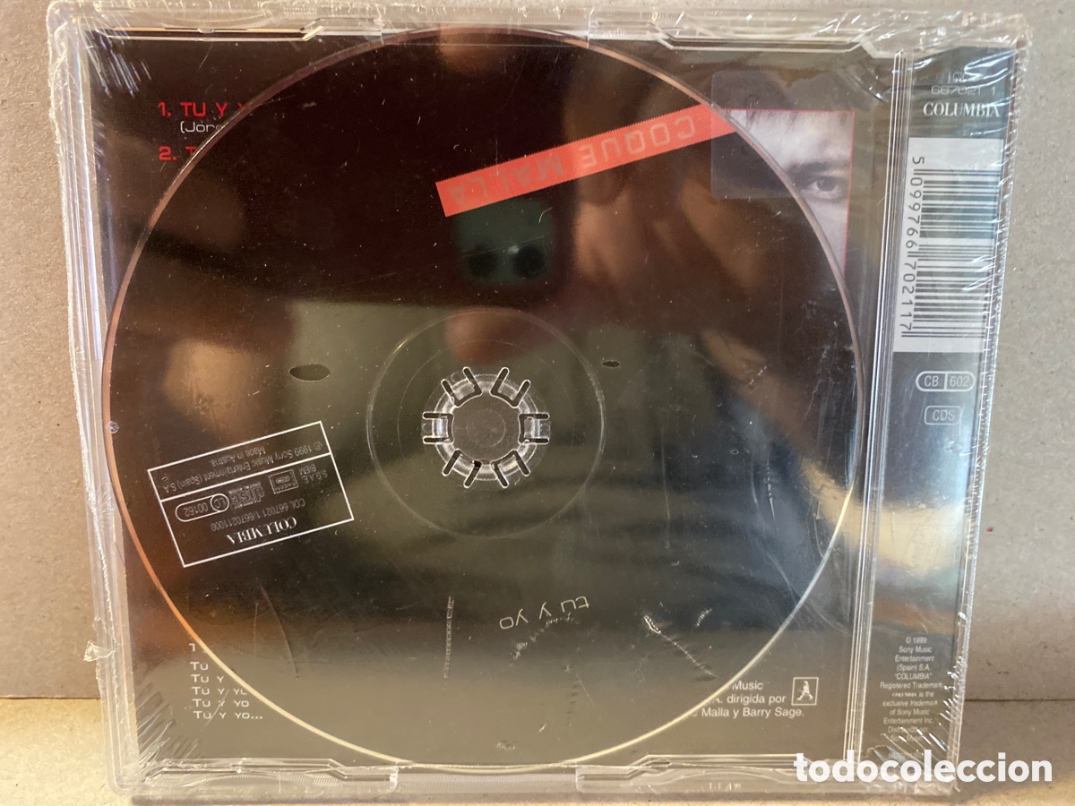 CDs de m&uacute;sica: Coque Malla - T&uacute; Y Yo (CD, Single, Promo) - Foto 2