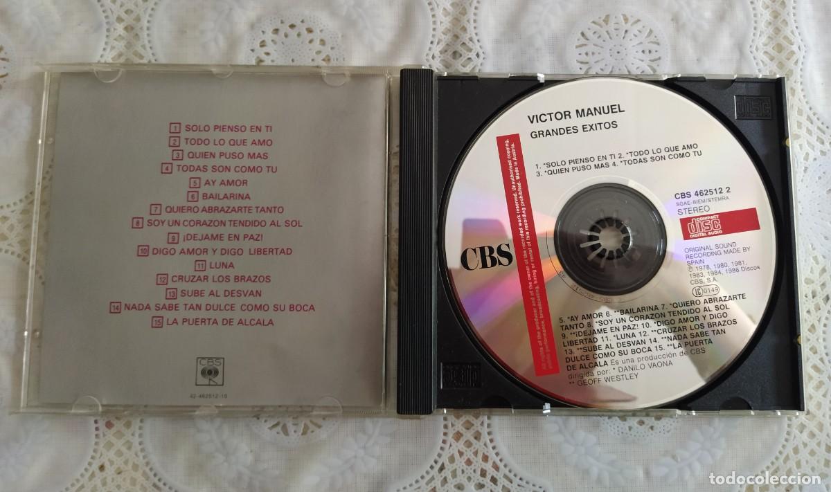 CDs de m&uacute;sica: CD V&iacute;ctor Manuel grandes &eacute;xitos - Foto 4