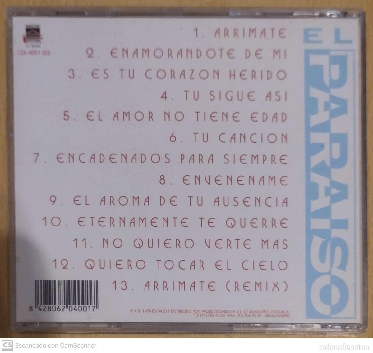 CDs de m&uacute;sica: EL PARAISO (ARRIMATE) CD 1998 - Foto 2