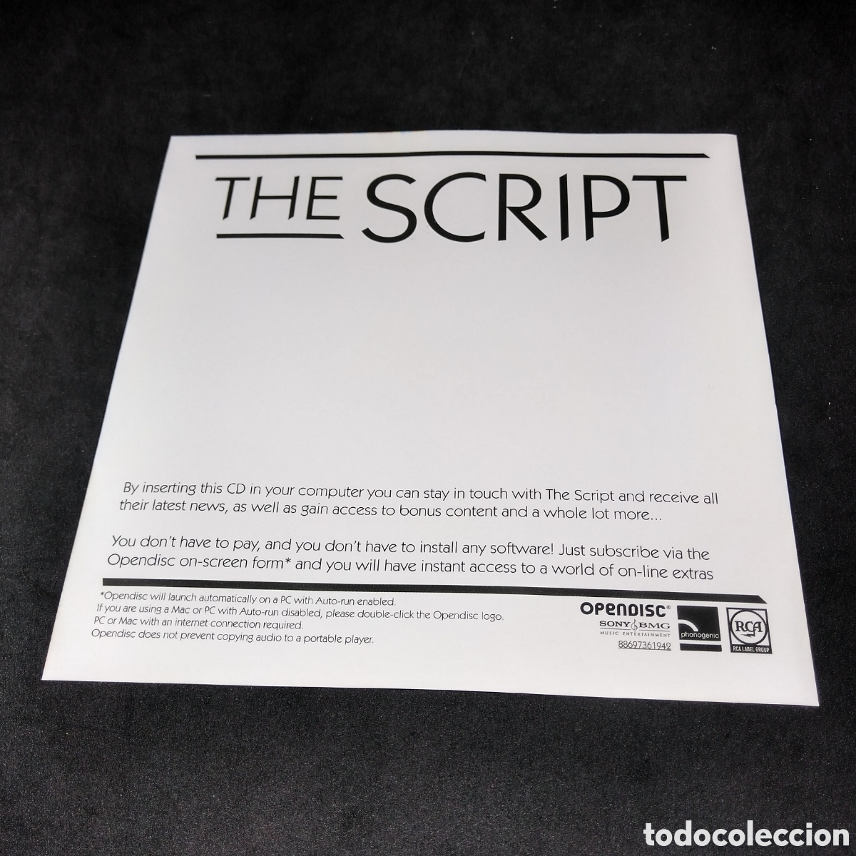 CDs de m&uacute;sica: THE SCRIPT - THE SCRIPT - 2008 - CD - DISCO VERIFICADO - Foto 8