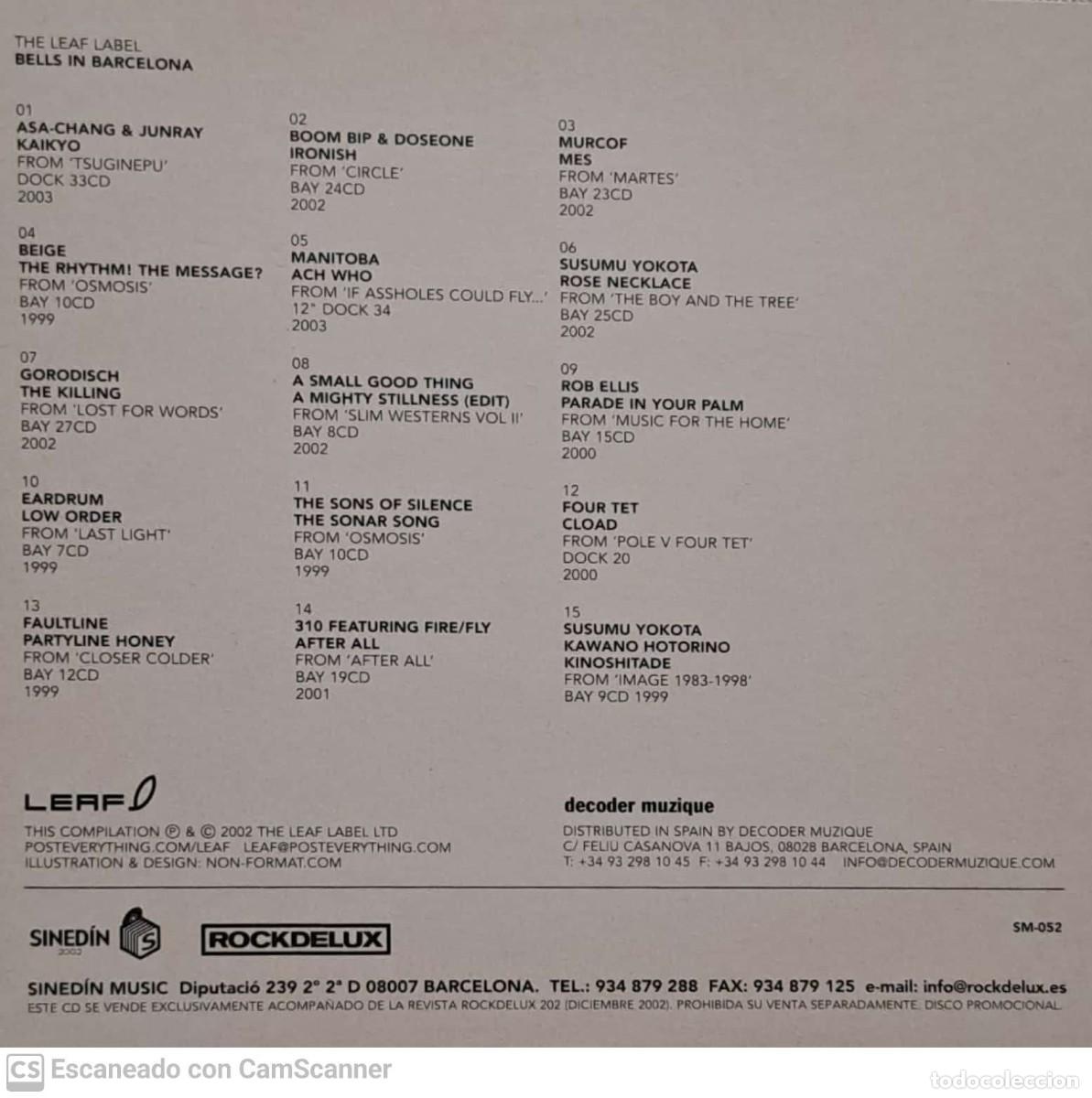 CDs de m&uacute;sica: Various &lrm;&ndash; The Leaf Label: Bells In Barcelona - Foto 2