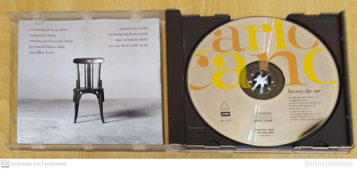 CDs de m&uacute;sica: CARLOS CANO (FORMA DE SER) CD 1994 - Foto 3