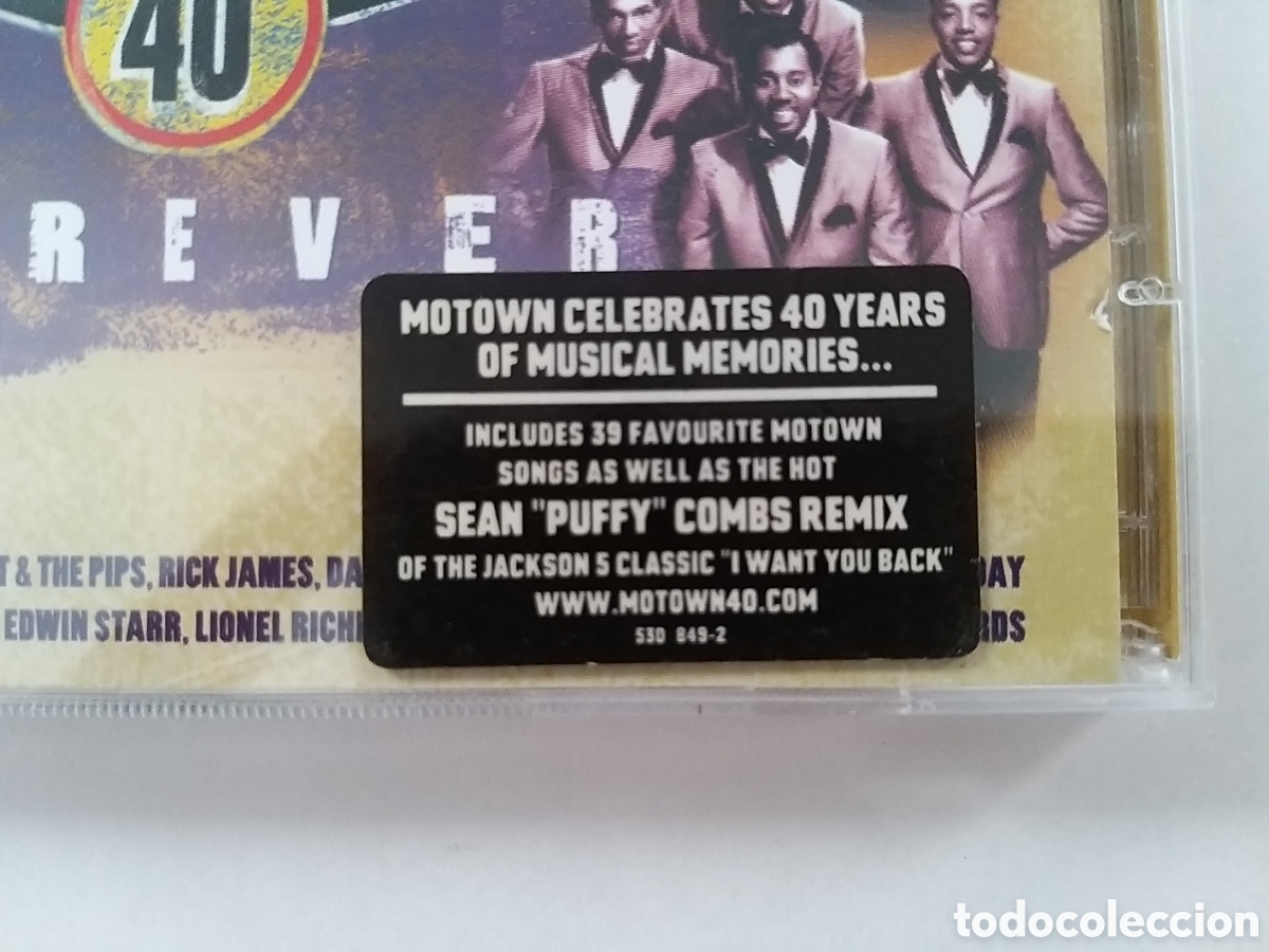 CDs de m&uacute;sica: MOTOWN 40 FOREVER - 2 CD SET - Foto 2