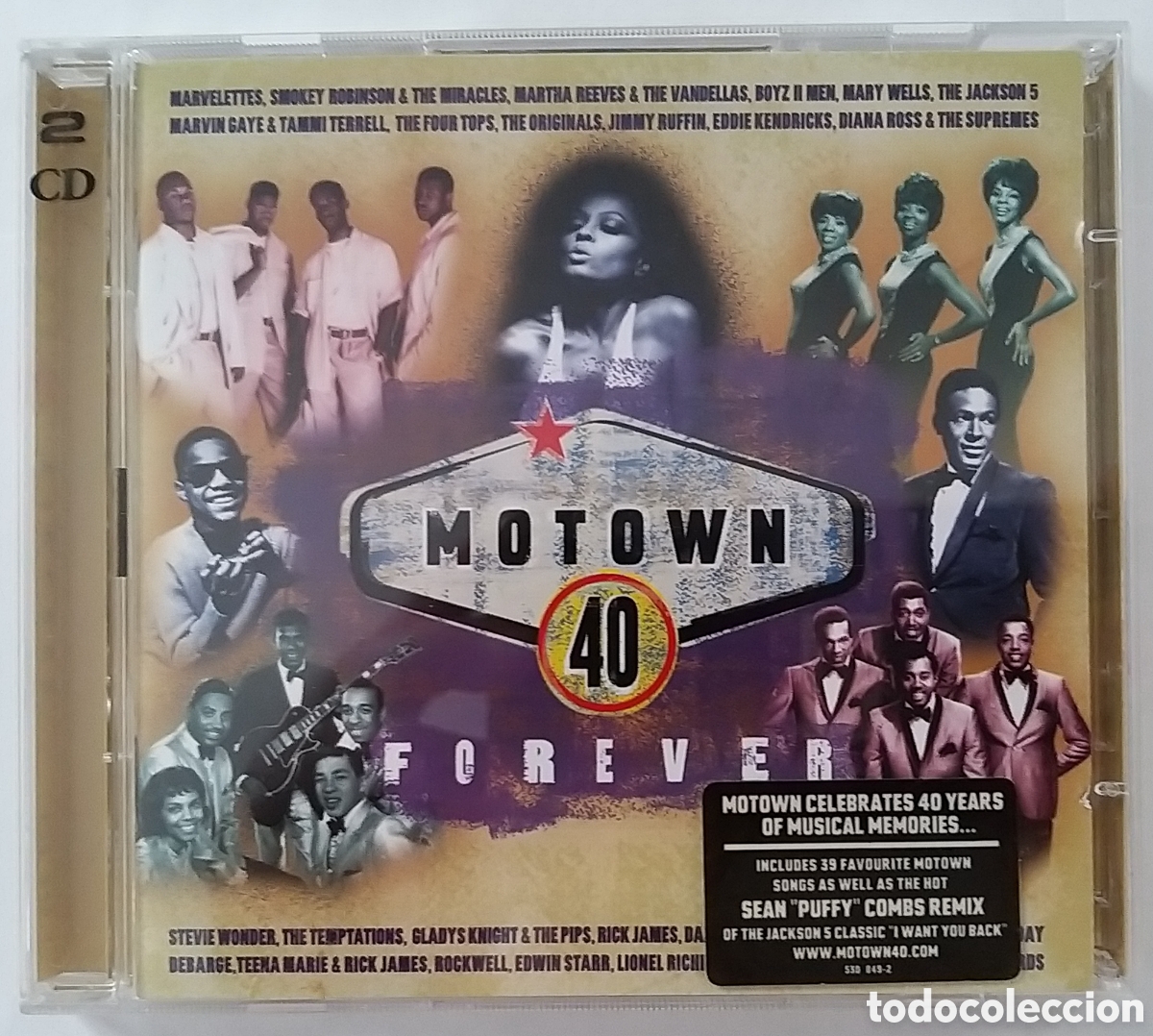CDs de m&uacute;sica: MOTOWN 40 FOREVER - 2 CD SET - Foto 1