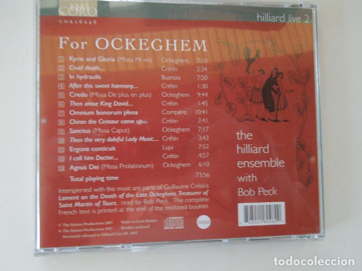 CDs de m&uacute;sica: FOR OCKEGHEM - THE HILLIARD ENSEMBLE - CD -2 - - Foto 3
