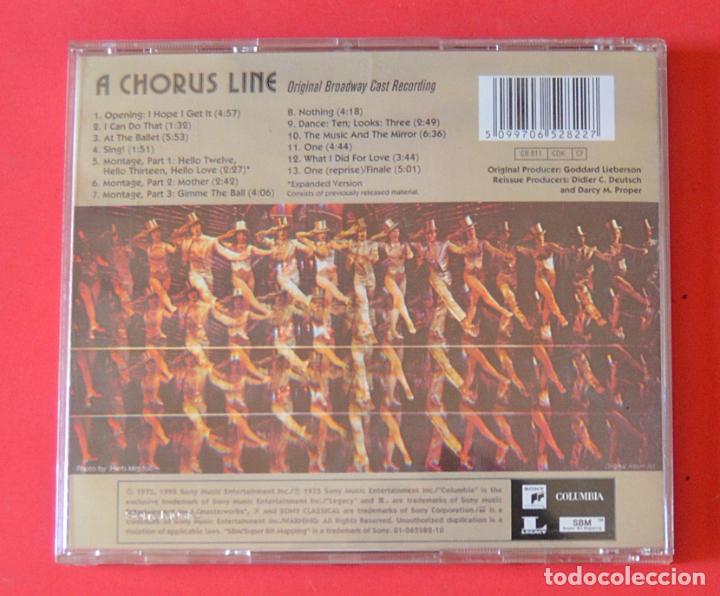 CDs de m&uacute;sica: A CHORUS LINE - ORIGINAL CAST RECORDING - CD - Foto 3