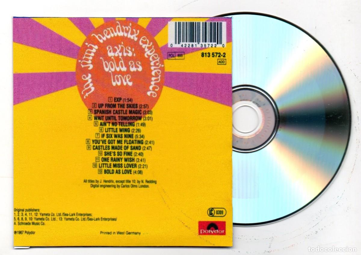 CDs de m&uacute;sica: Jimi Hendrix CD - Axis bold as love - Foto 2