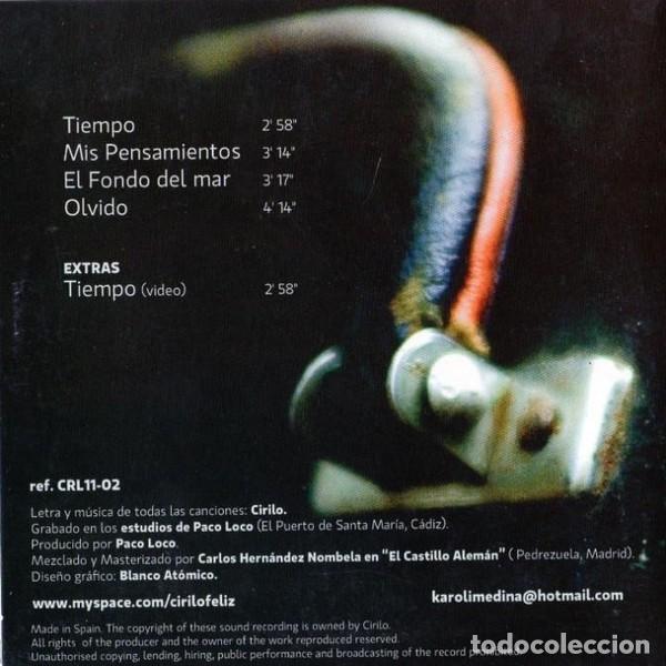 CDs de m&uacute;sica: Cirilo - Tiempo (CD, EP) *Precintado* - Foto 2