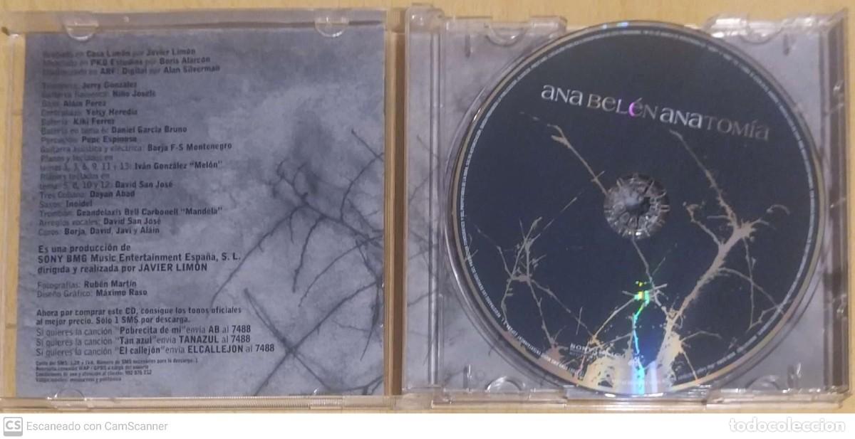 CDs de m&uacute;sica: ANA BELEN (ANATOMIA) CD 2007 - Foto 3