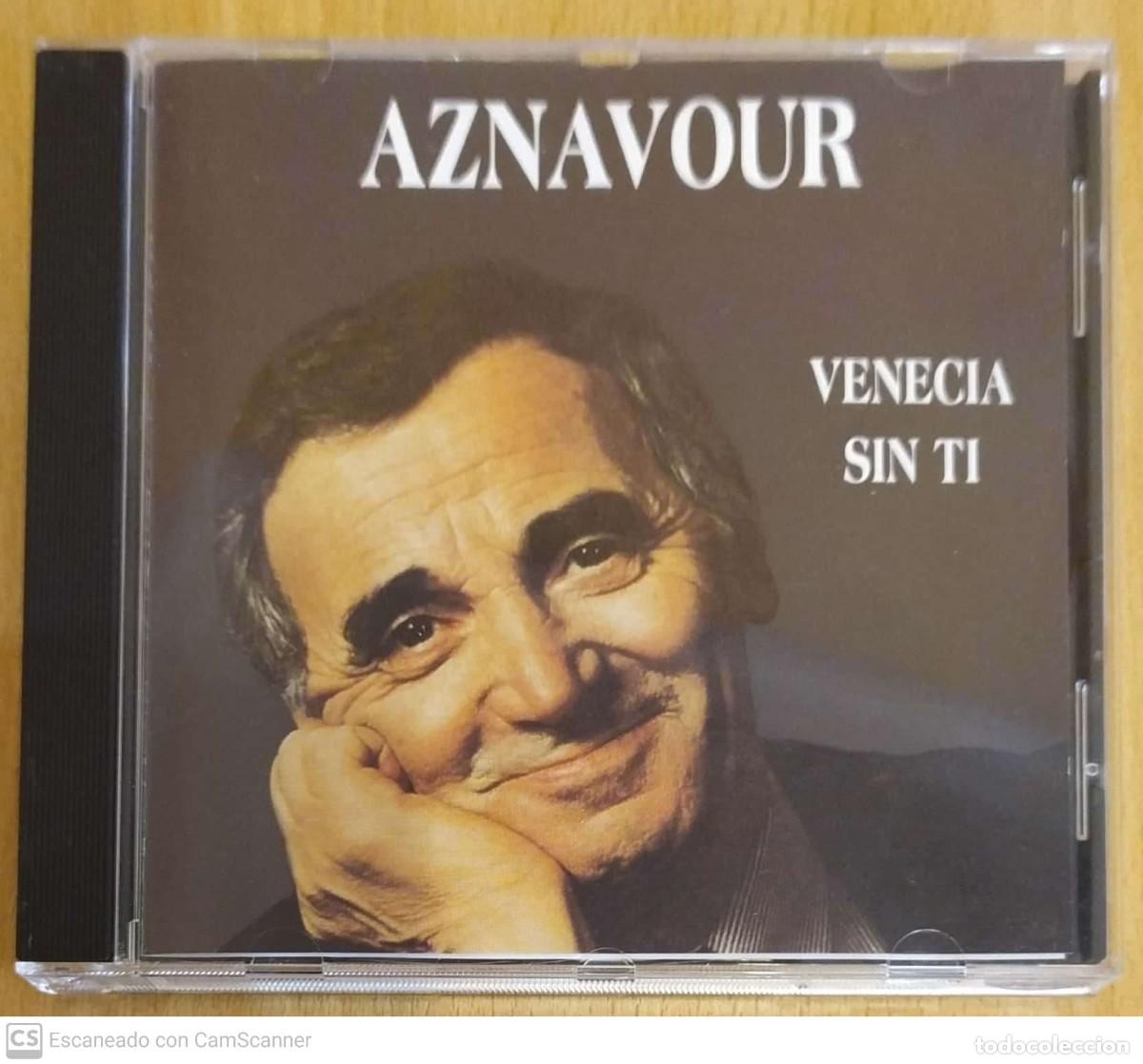 CDs de m&uacute;sica: AZNAVOUR (VENECIA SIN TI) CD 1995 - Foto 1