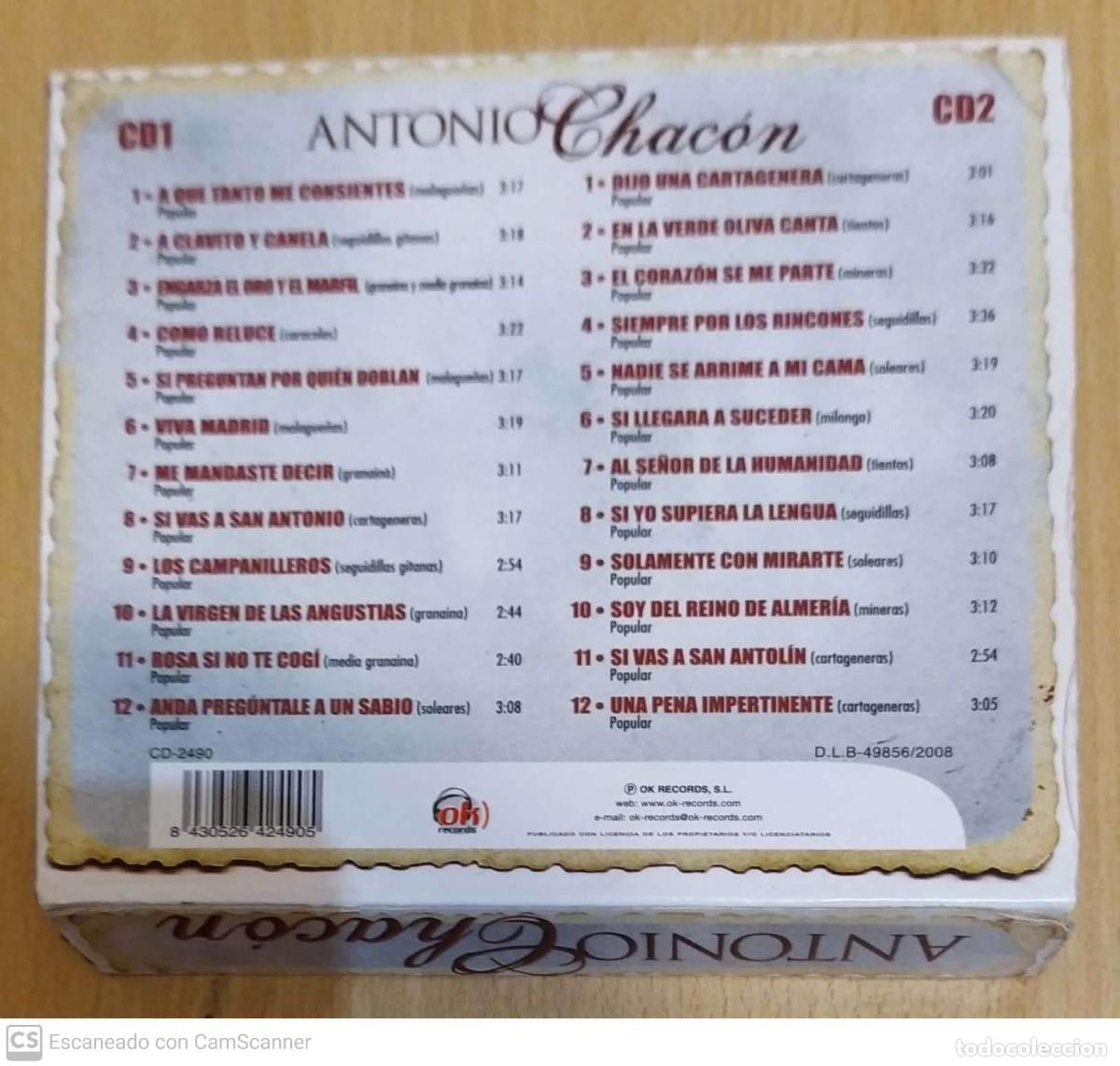 CDs de m&uacute;sica: ANTONIO CHACON - 2 CDS 2008 - Foto 2