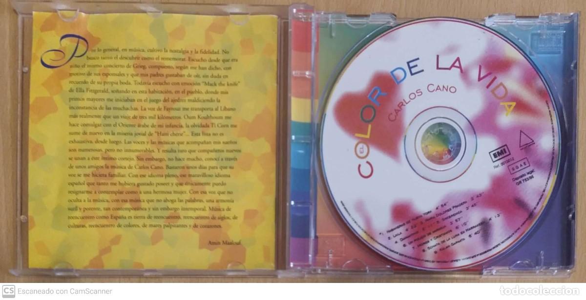 CDs de m&uacute;sica: CARLOS CANO (EL COLOR DE LA VIDA) CD 1996 - Foto 3