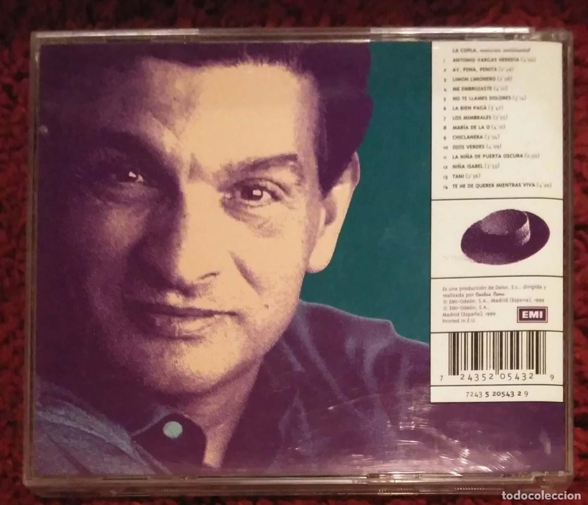 CDs de m&uacute;sica: CARLOS CANO (LA COPLA, MEMORIA SENTIMENTAL) CD 1999 - Foto 2
