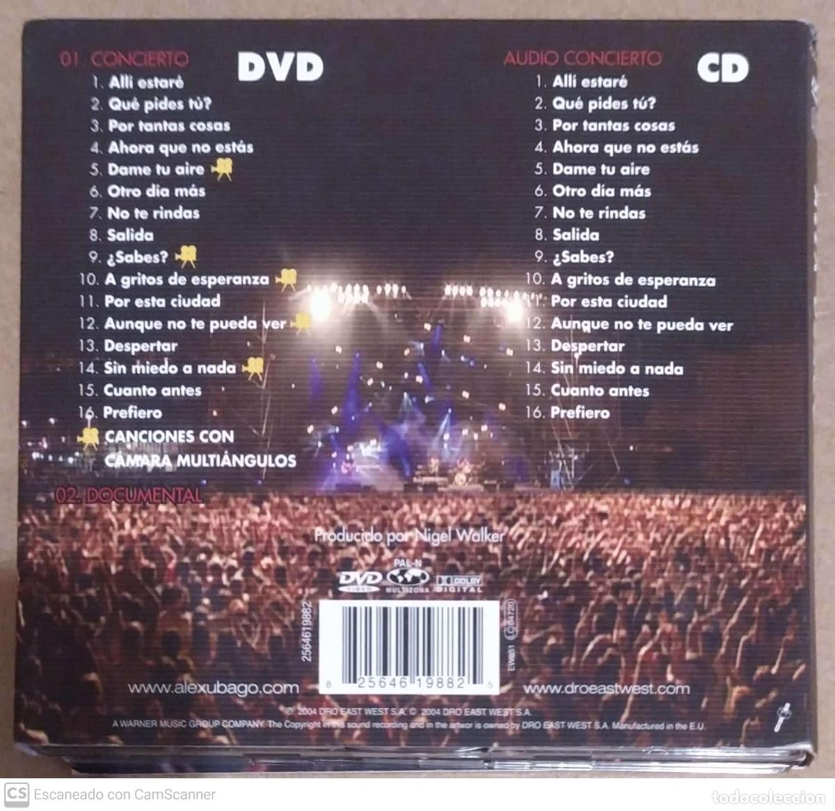 CDs de m&uacute;sica: ALEX UBAGO (EN DIRECTO) CD + DVD 2004 - Foto 2