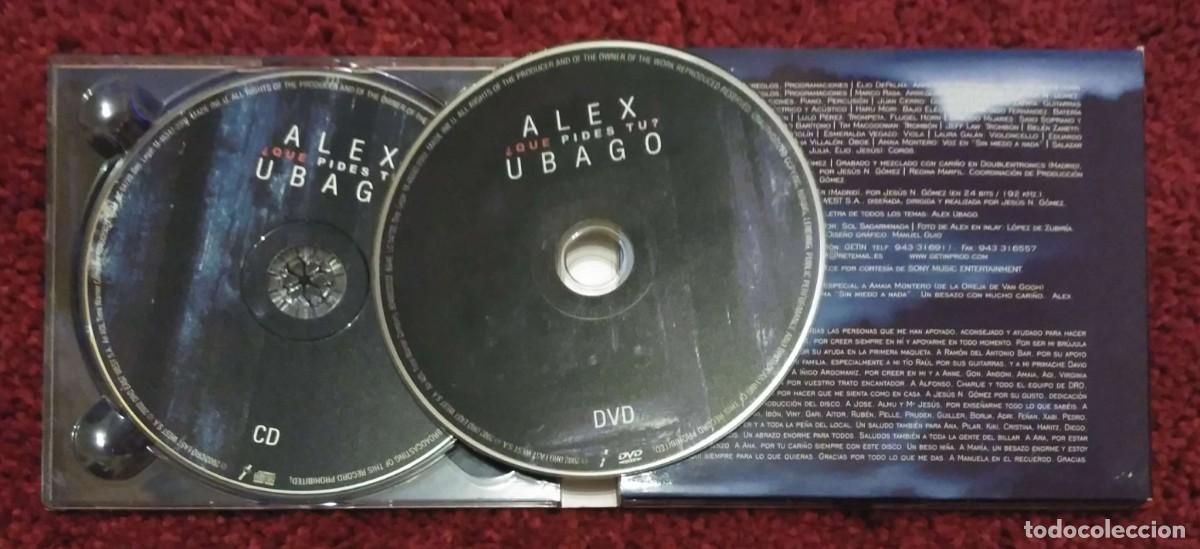 CDs de m&uacute;sica: ALEX UBAGO &iquest;QUE PIDES TU? CD + DVD 2002 - Foto 3