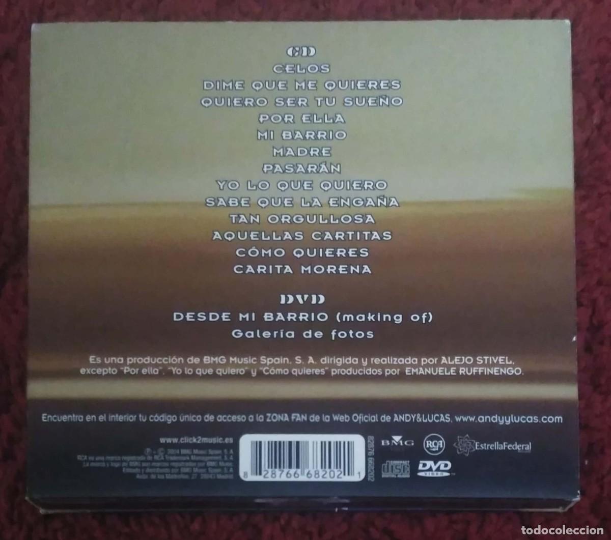 CDs de m&uacute;sica: ANDY & LUCAS (DESDE MI BARRIO) CD + DVD 2004 - Foto 2