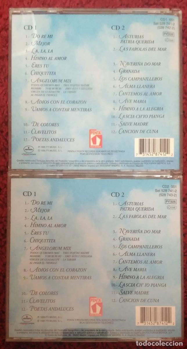CDs de m&uacute;sica: ANGELORUM (GRANDES EXITOS POPULARES) CD 1 Y CD 2 1995 - Foto 2