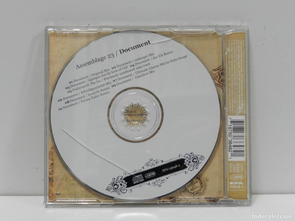 CDs de m&uacute;sica: DISCO CD. Assemblage 23 &ndash; Document. COMPACT DISC. - Foto 2