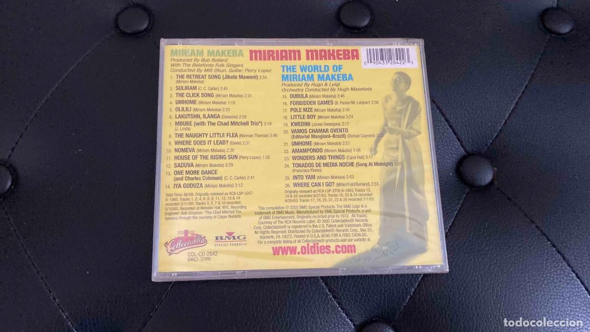 CDs de m&uacute;sica: 2 CDS. Miriam Makeba - Foto 2