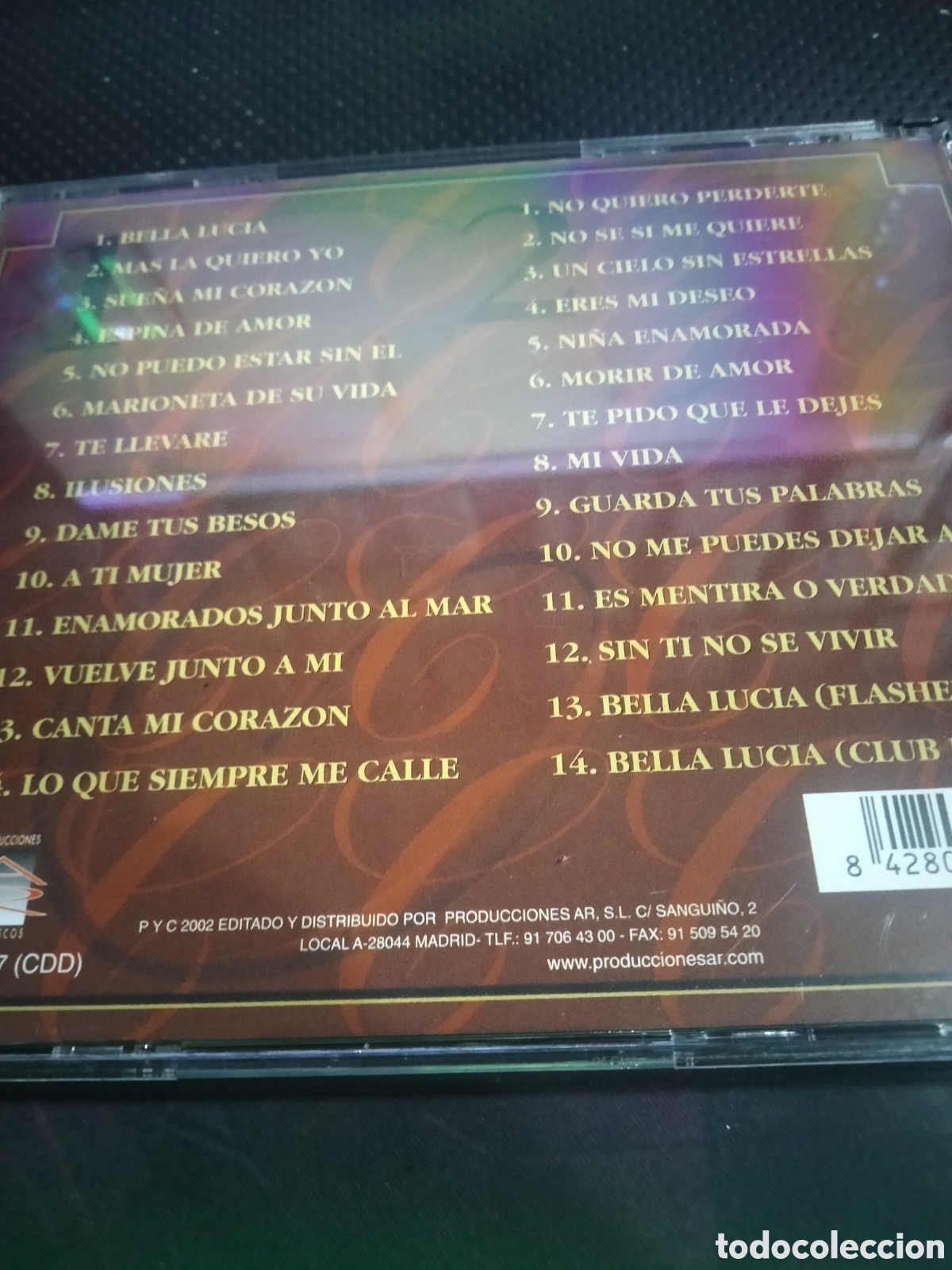 CDs de m&uacute;sica: CD Bella Luc&iacute;a Camela -18 - Foto 2