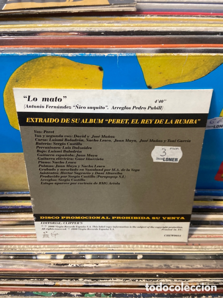 CDs de m&uacute;sica: Peret y estopa lo mato cd single - Foto 2