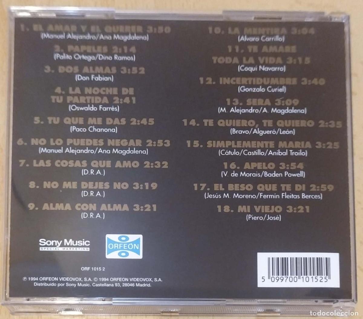 CDs de m&uacute;sica: LUCHO GATICA (BOLEROS DE ORO VOL. 2) CD 1994 - Foto 2
