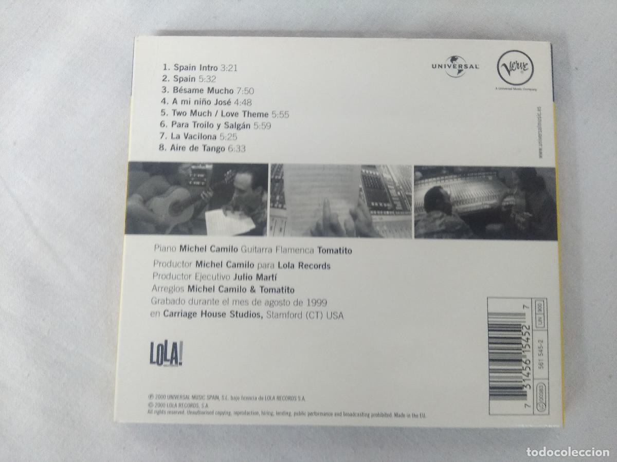 CDs de m&uacute;sica: MICHEL CAMINO & TOMATITO/SPAIN/CD DIGIPACK. - Foto 4