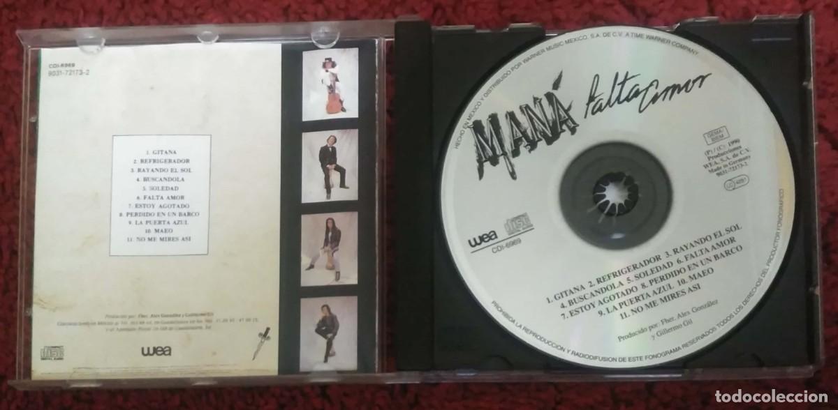 CDs de m&uacute;sica: MANA (FALTA AMOR) CD 1990 - Foto 3
