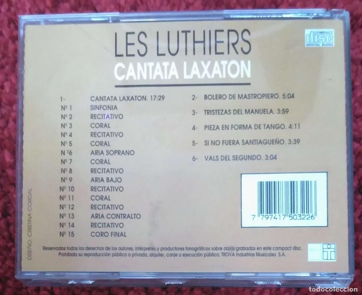 CDs de m&uacute;sica: LES LUTHIERS (CANTATA LAXATON) CD 1993 - Foto 2
