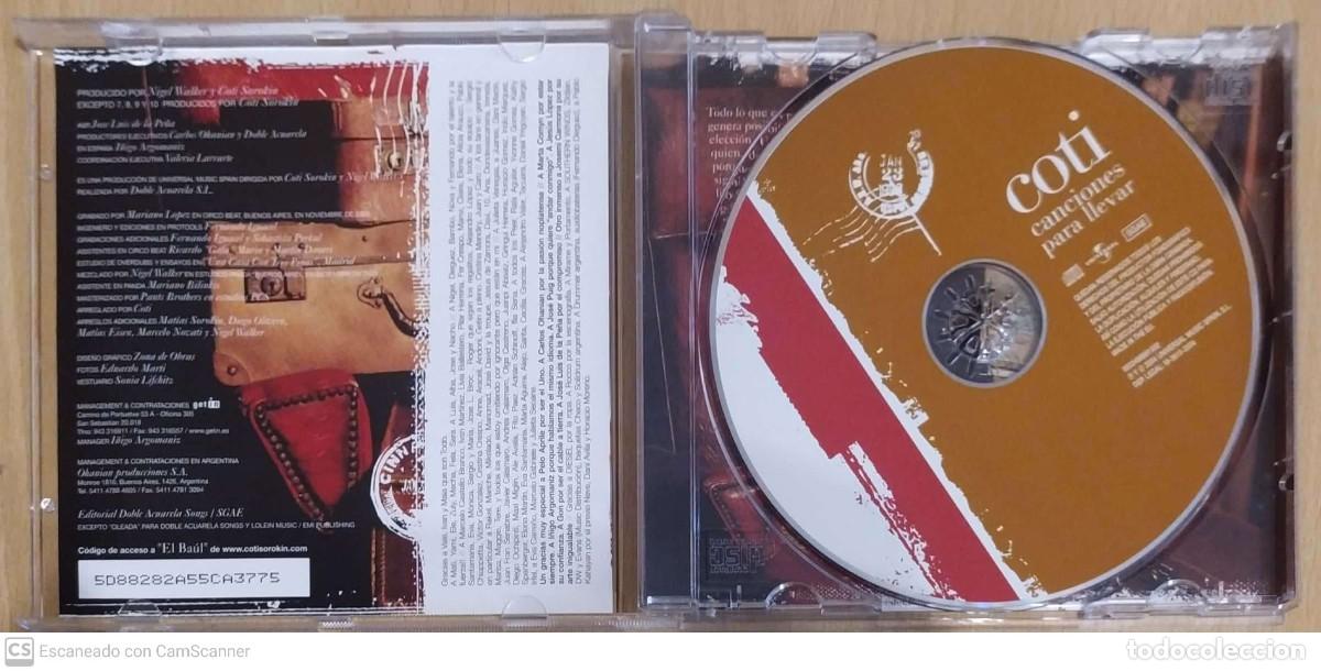 CDs de m&uacute;sica: COTI (CANCIONES PARA LLEVAR) CD 2004 - Foto 3