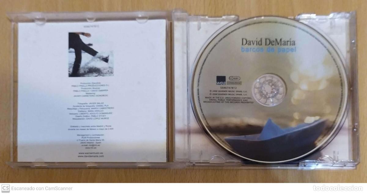 CDs de m&uacute;sica: DAVID DEMARIA (BARCOS DE PAPEL) CD 2004 - Foto 3