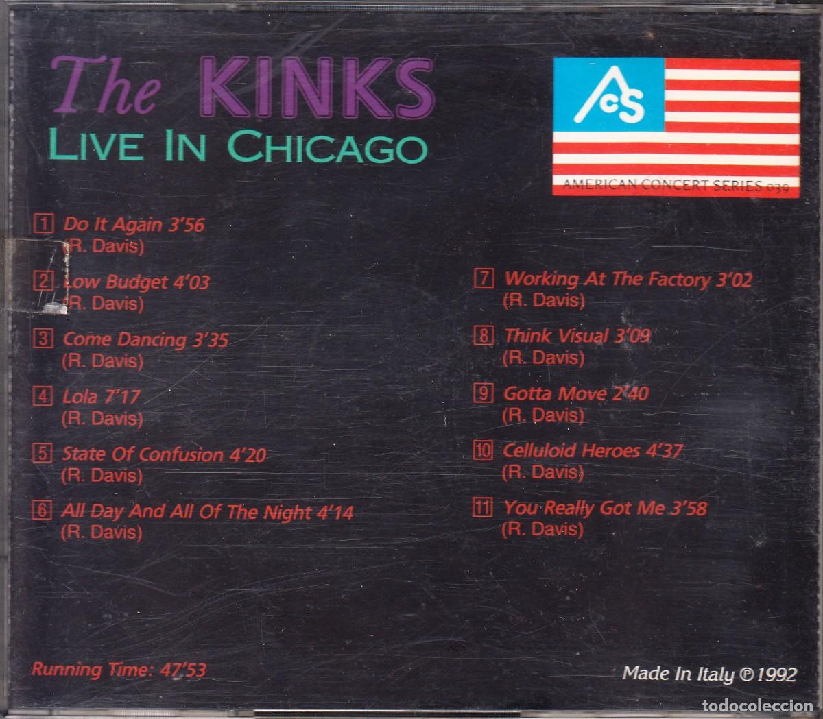 CDs de m&uacute;sica: THE KINKS. CHICAGO REALLY GOT ME. CD. - Foto 2