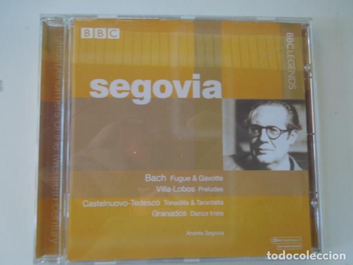 Music CDs: SEGOVIA - BACH FUGUE &GAVOTTE - VILLALOBOS - GRANADOS -DANZA TRISTE - CD+LIBRETO