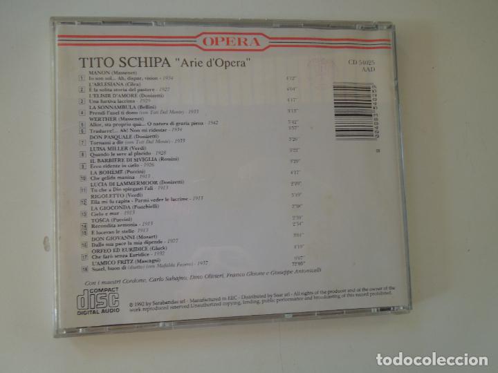 CDs de m&uacute;sica: TITO SCHIPA - ARIE DOPERA - CD - Foto 3