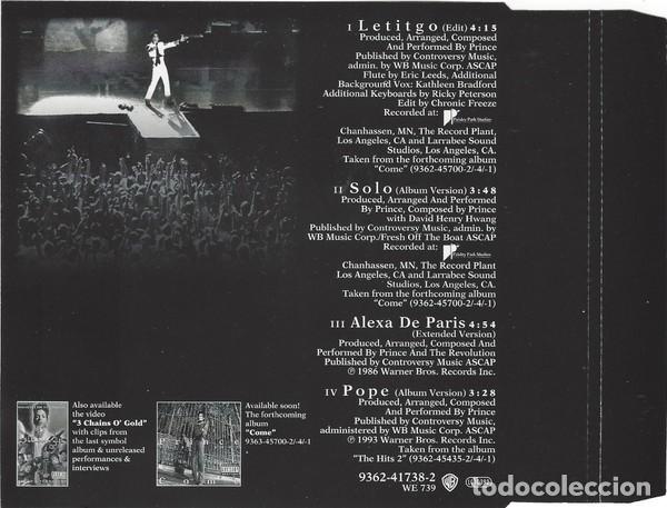 CDs de m&uacute;sica: Prince &ndash; Letitgo - Foto 2