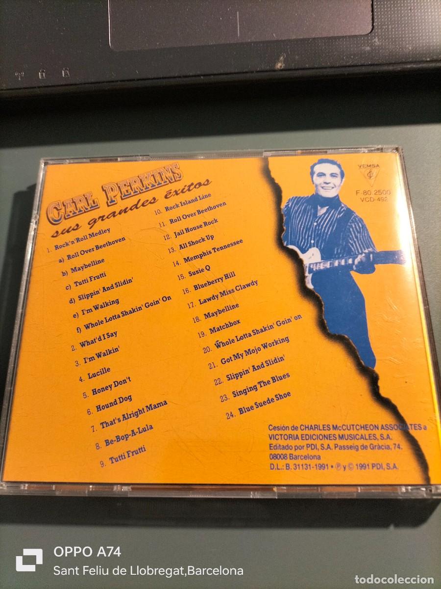 CDs de m&uacute;sica: RAR CD. CARL PERKINS. SUS GRANDES &Eacute;XITOS - Foto 3