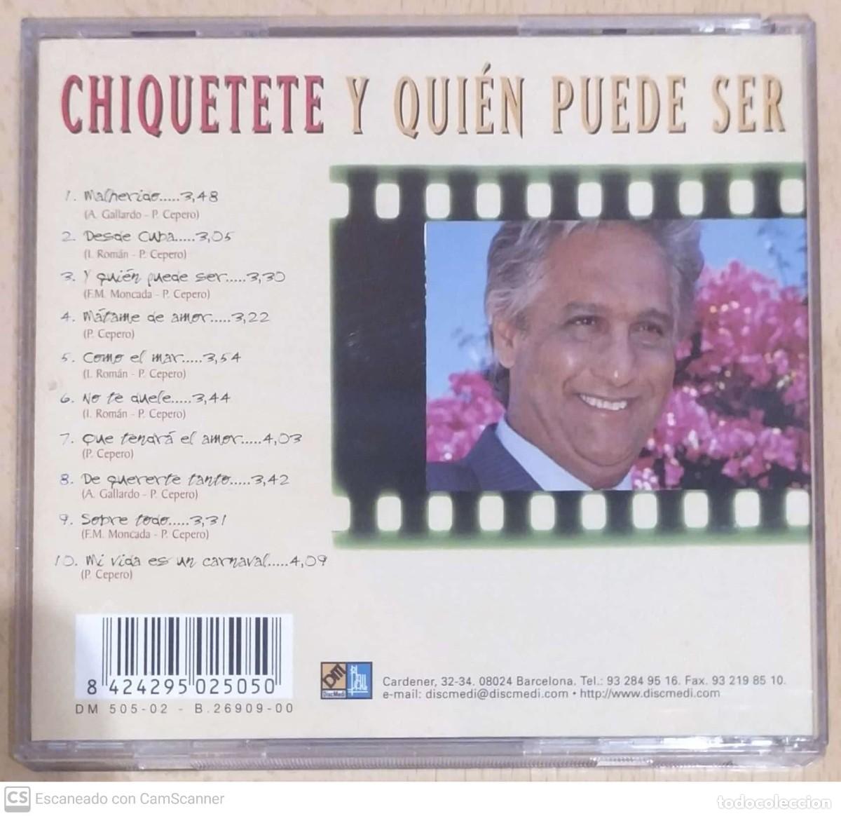 CDs de m&uacute;sica: CHIQUETETE (Y QUIEN PUEDE SER) CD 2000 - Foto 2