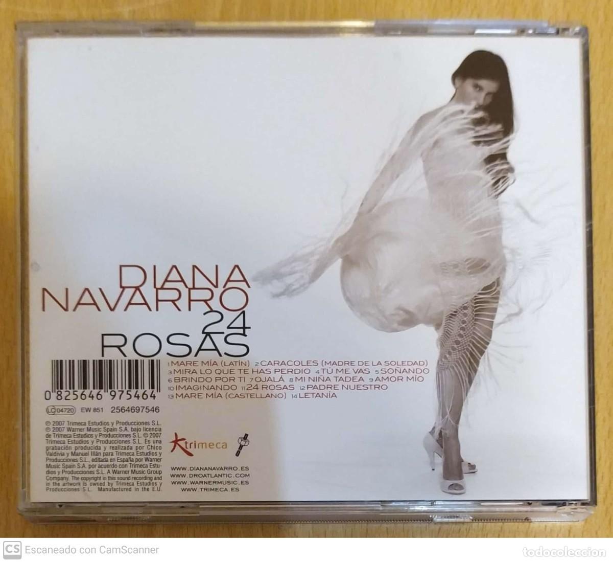 CDs de m&uacute;sica: DIANA NAVARRO (24 ROSAS) CD 2007 - Foto 2