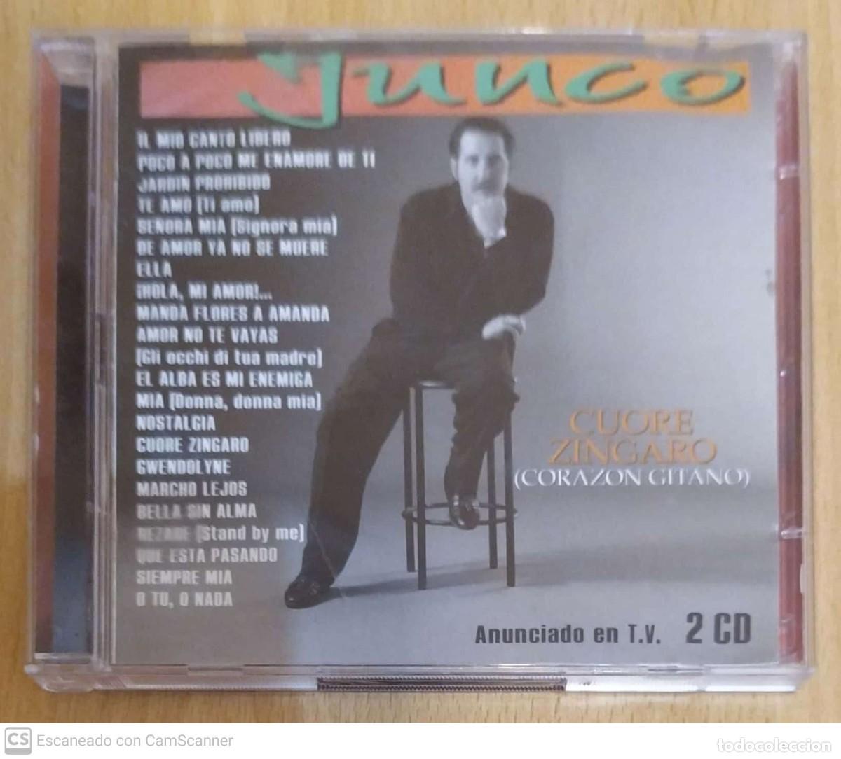 CDs de m&uacute;sica: JUNCO (CUORE ZINGARO) 2 CDs 1998 - Foto 1