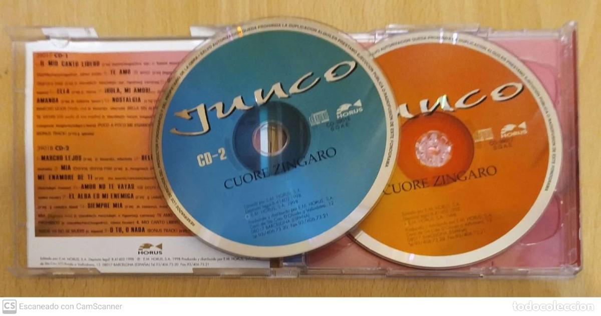 CDs de m&uacute;sica: JUNCO (CUORE ZINGARO) 2 CDs 1998 - Foto 3