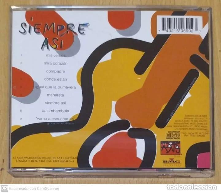 CDs de m&uacute;sica: SIEMPRE ASI (MAHARETA) CD 1994 - Foto 2