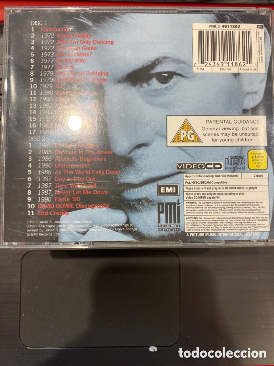 CDs de m&uacute;sica: DAVID BOWIE - THE VIDEO COLLECTION VIDEO CD DOBLE - Foto 2