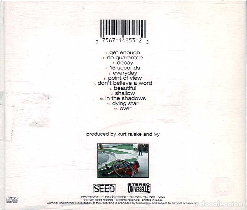 CDs de m&uacute;sica: Ivy - Realistic. CD - Foto 2